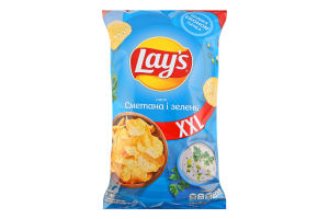 Чипси картопляні Сметана і зелень Lay's м/у 170г