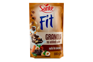 Гранола Sante Fit з какао-горіхом без цукру