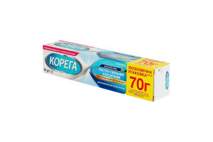 Крем фиксирующий для зубных протезов Экстра сильный классический Корега 70г