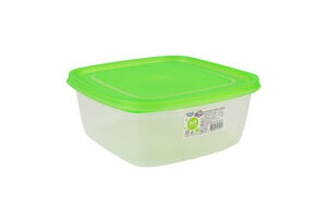 Контейнер універсальний 1.5л 182x182x73мм Квадратний №3 Econom Box Ал-Пластик 1шт