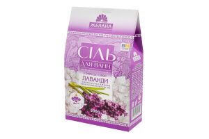 Соль для ванн с эфирным маслом лаванды Желана 500г