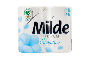 Папір туалетний 3-х шаровий Sensitive Premium Milde 4шт