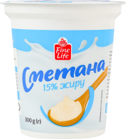 Сметана 15% Fine Life ст 300г