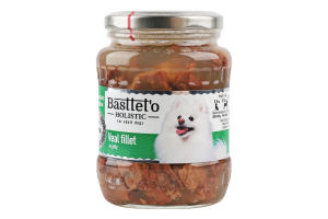 Корм д/собак шматочки філе телятини в желе 360г твіст/б Басттет"о