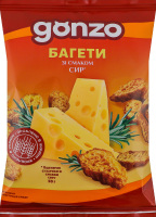 Сухарики пшеничные со вкусом сыра Багеты Gonzo м/у 50г