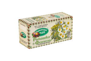 Чай Ромашка + Фенхель Карпатський чай к/у 20шт