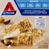 Atkins Snack White Chocolate Macadamia Nut Bar - 5 CT
