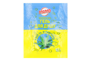 Гель д/душу з екстратом Алое та Д-пантенолом 15мл Мамо