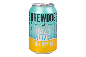 Пиво BrewDog Hazy Jane Pineapple світле з/б