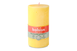 Свічка жовта Рустік Bolsius 130*68мм