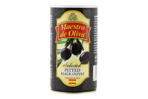 Маслины без косточки Отборные Maestro de Oliva ж/б 360г