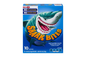 Betty Crocker Shark Bites Fruit Flavored Snacks - 10 CT
