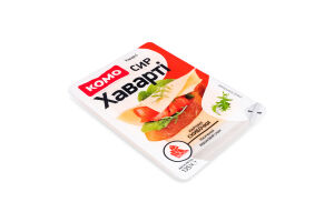Сыр 55% твердый ломтики Хаварти Комо лоток 135г