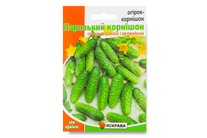 Насіння Огірок Паризький корнішон 5г Яскрава