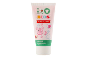 Паста зубна дитяча Biosense Bubble Gum від 3років 50мл Bioton