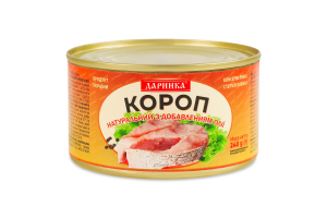 Карп натуральный стерилизованный с добавлением масла Даринка ж/б 240г