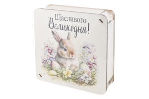 Бокс пасхальний квадратний 20*20*6см Цицак