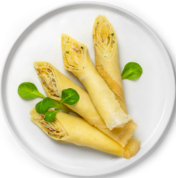 Блины с ветчиной и сыром