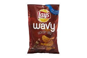 Lay's Potato Chips Wavy Hickory BBQ