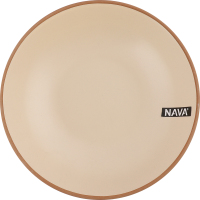 Тарелка суповая бежевая керамика d20см №10-141-082 Афіна Nava 1шт