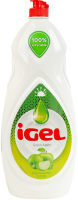 Засіб для миття посуду Green apple Igel 900мл