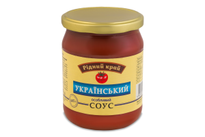 Соус пастеризований Український особливий Рідний край с/б 485г