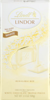 Lindt Lindor White Chocolate Truffles Pieces