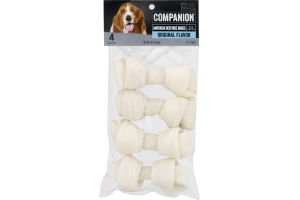 Companion Dog Chews American Beefhide Bones Original - 4 CT