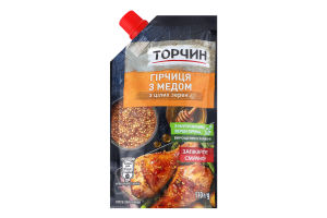 Горчица из целых зерен с медом Торчин д/п 110г