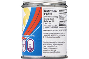 Ahold Yellow Cling Peaches Sliced