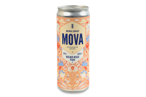 Пиво 0.33л 2.9% світле нефільтроване непастеризоване Berliner weisse peach Mova з/б