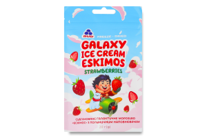 Мороженое сублимированное галактическое с клубничным наполнителем Эскимос Rud д/п 20г