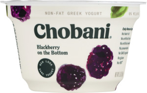 Chobani Greek Yogurt Blackberry On The Bottom