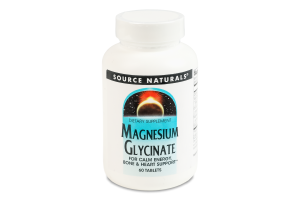 Добавка диетическая таблетки Глицинат магния Source Naturals 60шт