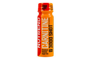 Добавка харчова з підсолоджувачами Полуниця Carnitine 3000 Shot Nutrend 60мл