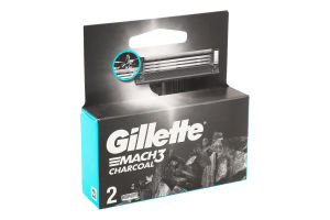 Касети для гоління змінні Charcoal Mach3 Gillette 2шт