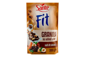 Гранола Sante Fit з какао-горіхом без цукру