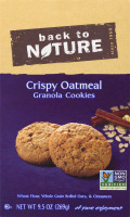 Back To Nature Crispy Oatmeal Granola Cookies