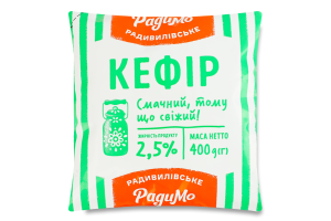 Кефір 2.5% РадиМо м/у 400г