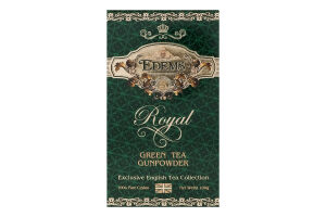 Чай зелений листовий Gunpowder Royal Edems к/у 100г