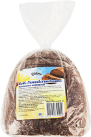 Хлеб половинка в нарезке Темный с семенами Добрий м/у 0.4кг