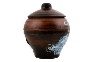 Ковбаса Домашня свиняча смажена 350г в горщику Майстерня ковбас