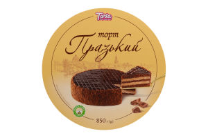 Торт бисквитный Пражский Tarta к/у 850г