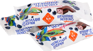 Конфеты Zhytomyr Lasoshchi Птичье молоко черничные