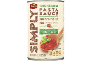 Hunts Simply 100% Natural Pasta Sauce