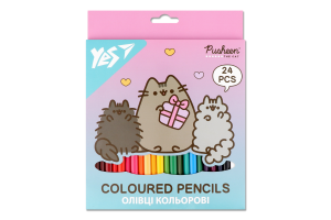 Олівці кольорові Yes! Pusheen Stormy and Pip 24кол