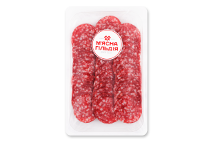 Колбаса нарезка из мяса птицы Из филе индейки М'ясна Гільдія с/к в/с кг