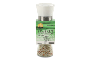 Сіль морська з Месолонгіону Mediterranean herbs Sea&Sun млинок 170г