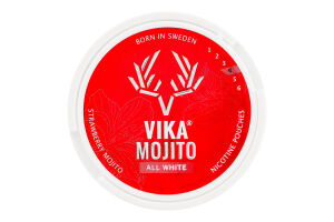 Порции никотиносодержащие с подсластителями Vika Strawberry mojito 20шт