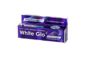 Паста зубна 2в1 з ополіскувачем 24г White Glo